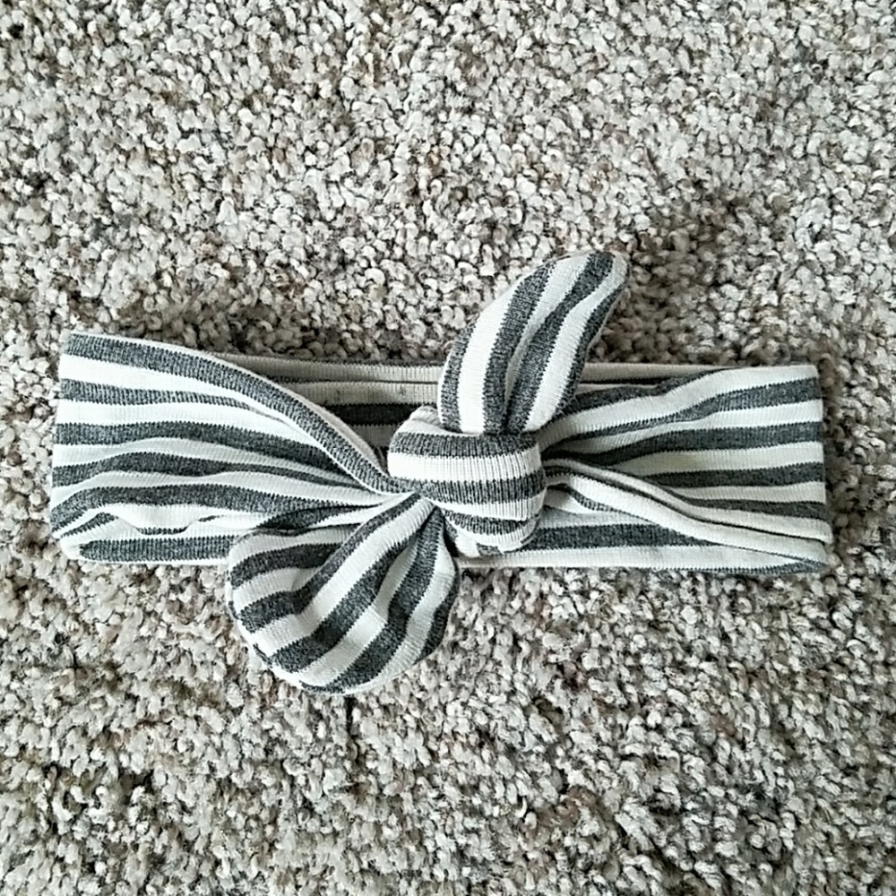 Lulu and roo gray stripe headband